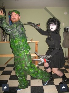 This one just cracked me up.  Halloween couples costume via Popsugar.com